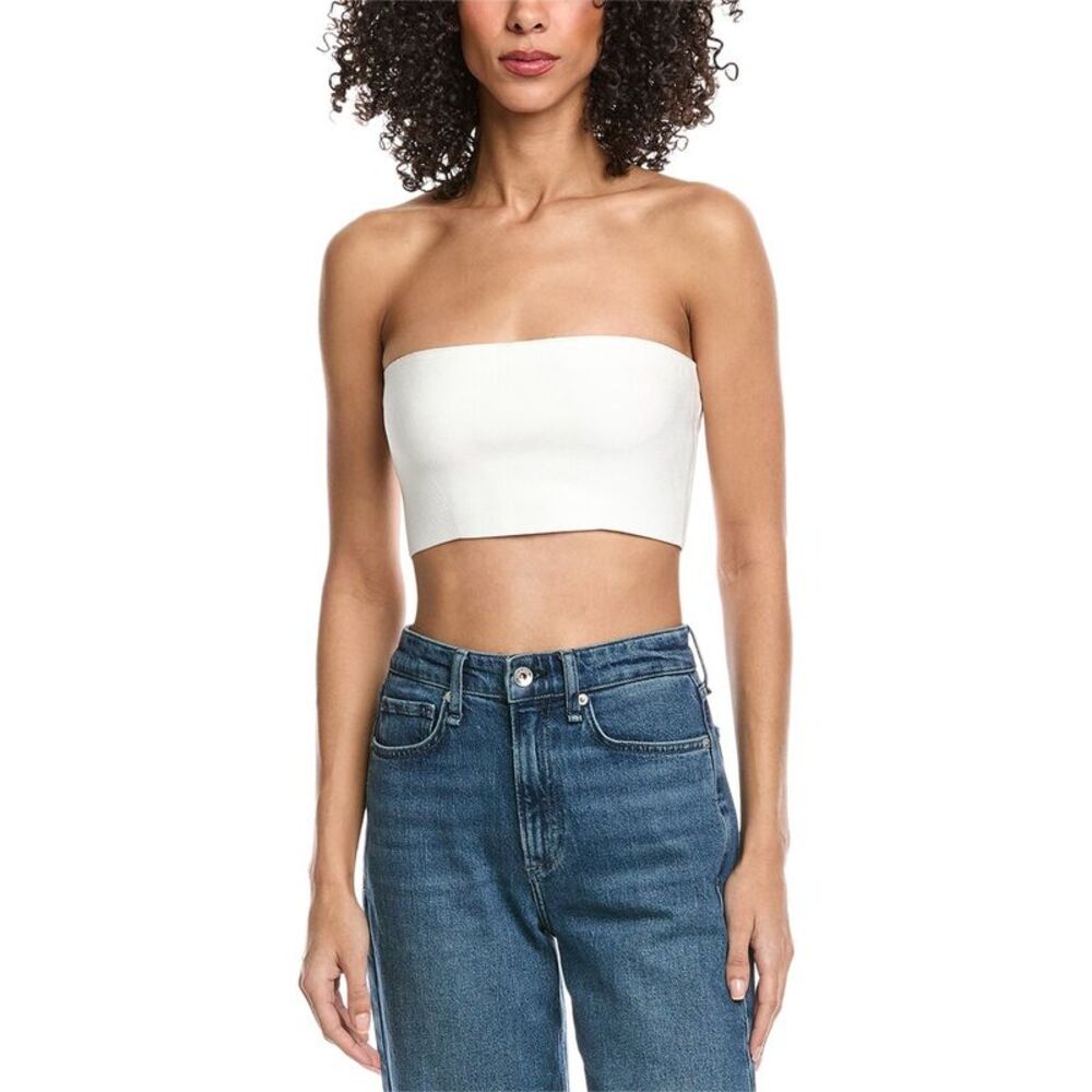 Simkhai Womens Falan Bralette, Ivory